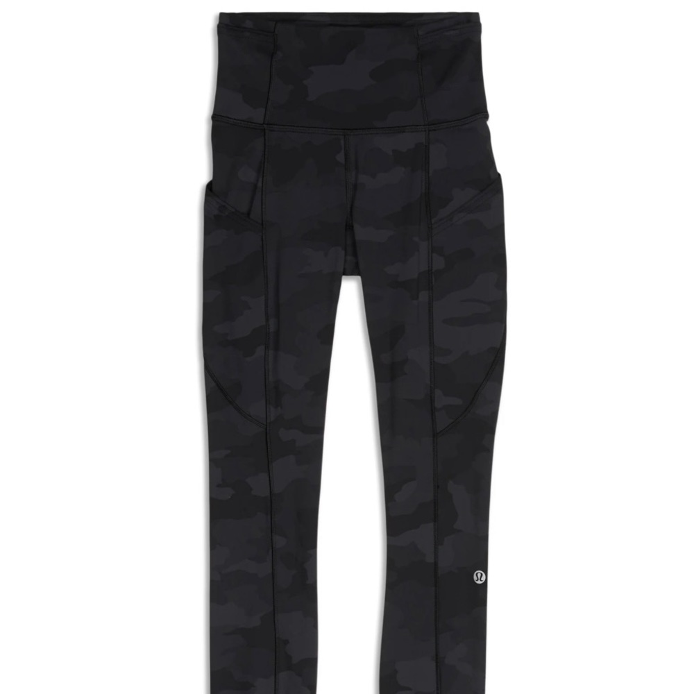 Lululemon Fast and Free 28” Camo Deep Coal Multi